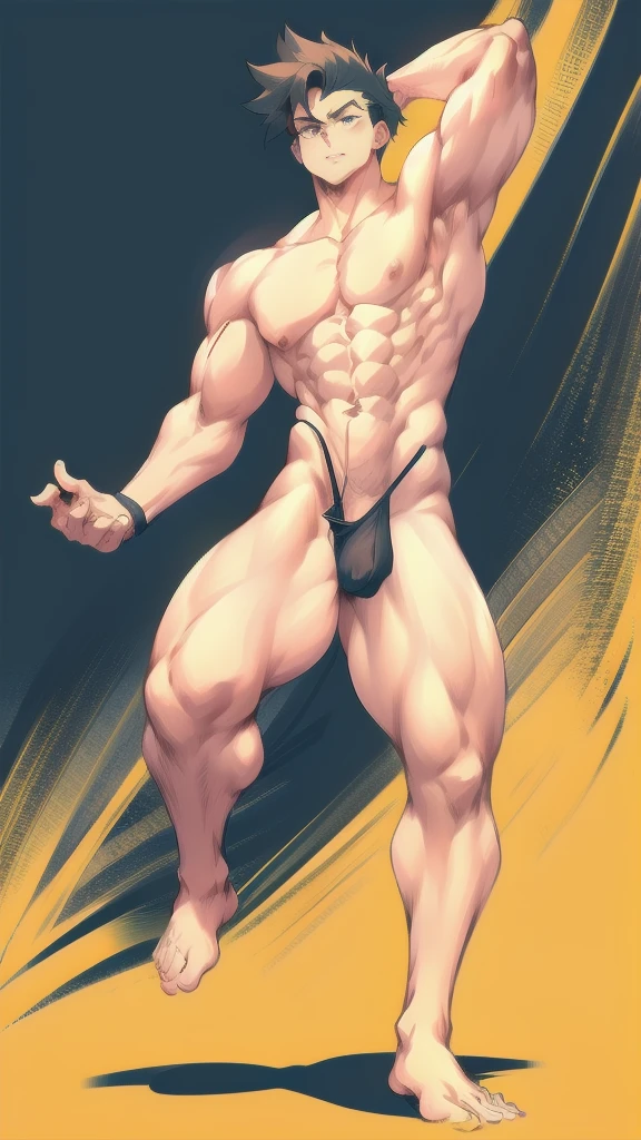 full body in image, masculine pose, simple hair, full naked man, naked body, male body, short hair, full body, hot body, sexy male body, dinamic pose, six patch. detalied pose, body, simple background, expressive face, focus on face, line art, sketch