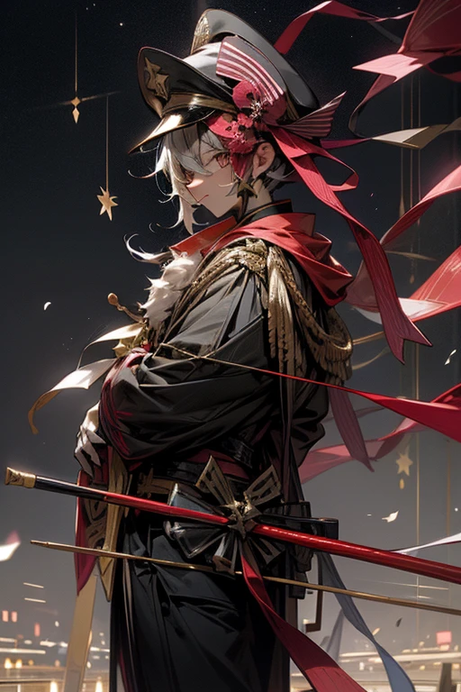 Masquerade Mask,military cap,Tanabata,Strip,(Break Stripに願い事を書く.)