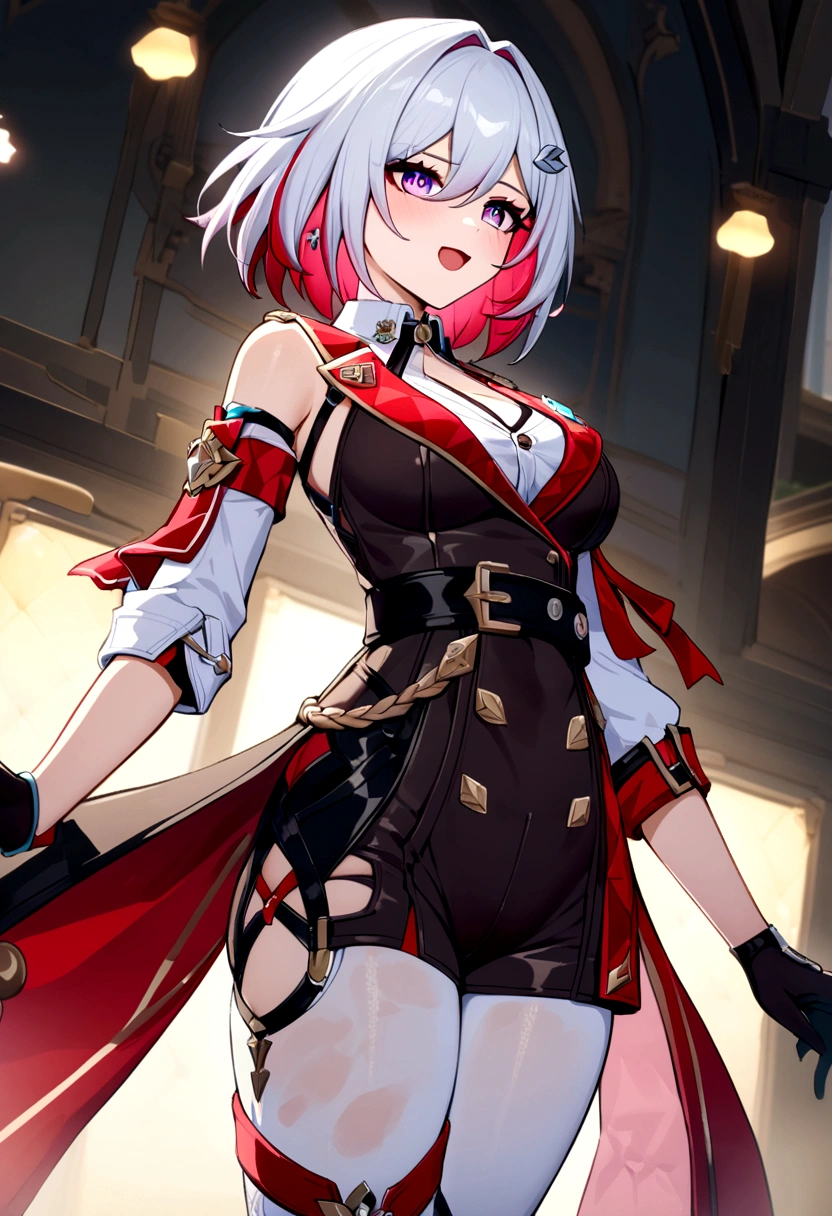 topaz (honkai : star rail) accidentally pooped and stained her outfit visible stain on her pants