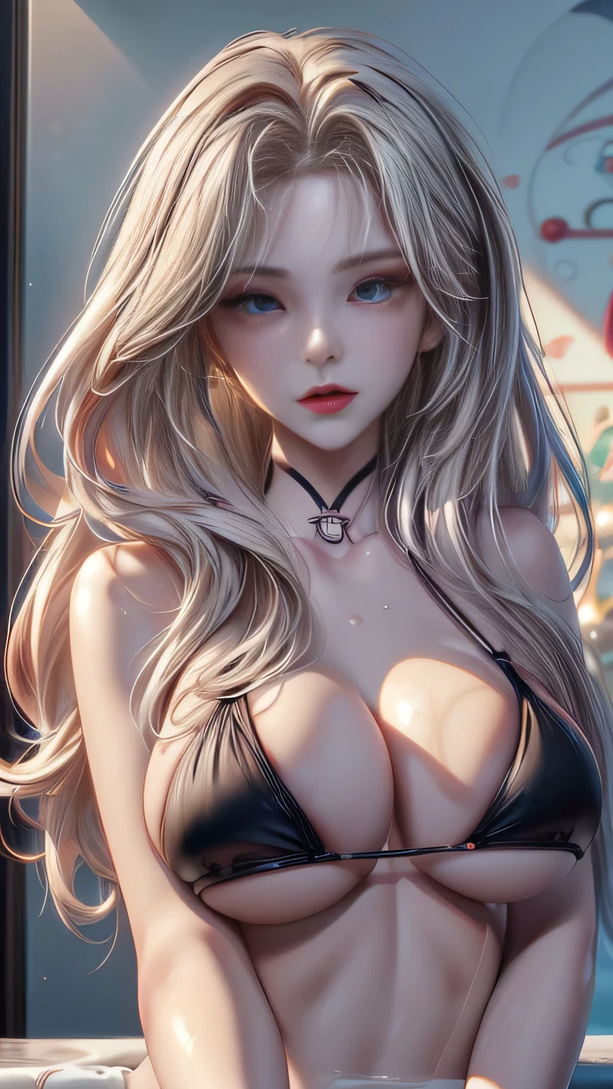 ((tall, beautiful, gorgeous russian supermodel)) ((seductive gaze)) ((wet skin, wet hair)) ((light blue eyes)), ((dark eyeshadows make up)) ((red lips)) ((long straight platinum blonde hair with bangs)) ((big breast:1.5)) ((skinny body:1.3)) ((wear tiny thong bikini)) ((relaxing taking a bath inside jacuzzi, inside bathroom)) (soap bubbles everiwew((high definition:1.5), ((masterpiece:1.5))((8k:1.5)) ((Best quality:1.4)), more_details:-1, more_details:0, more_details:0.5, more_details:1, more_details:1.5,