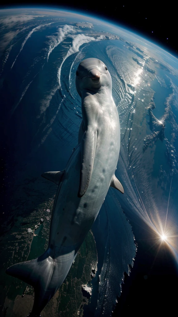Dolphin in space