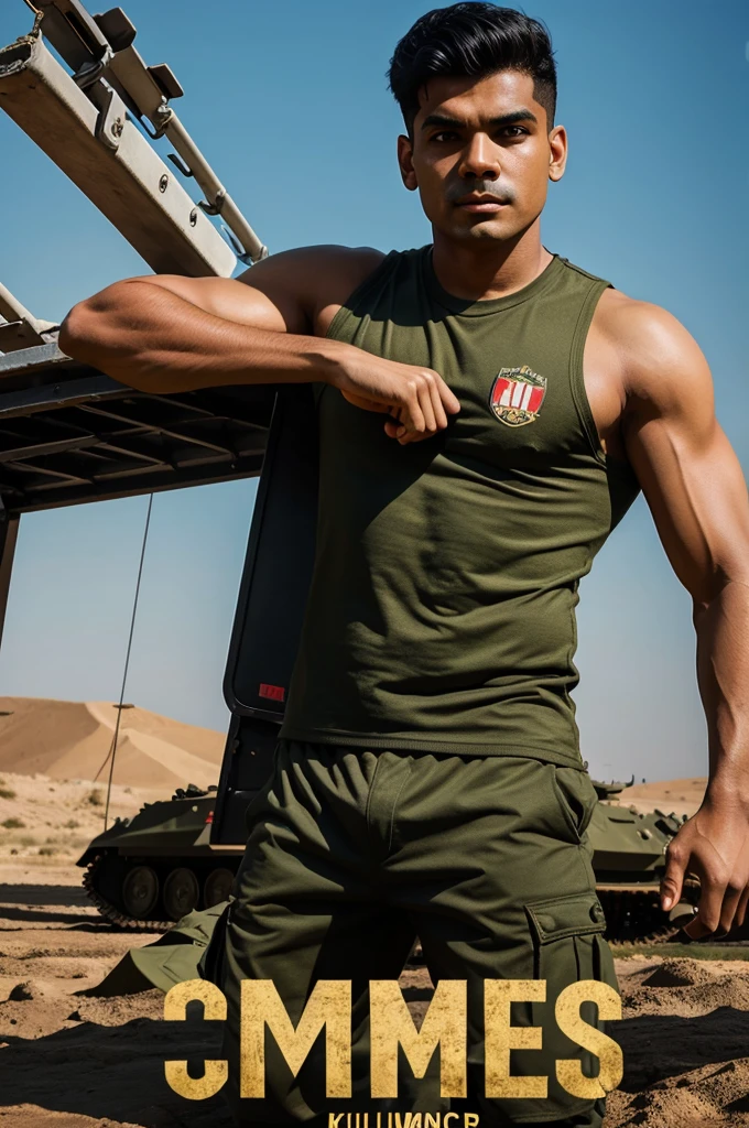 Milos kumar Fc logo with army tank symbol