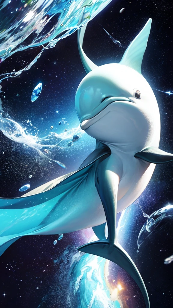 Dolphin in space