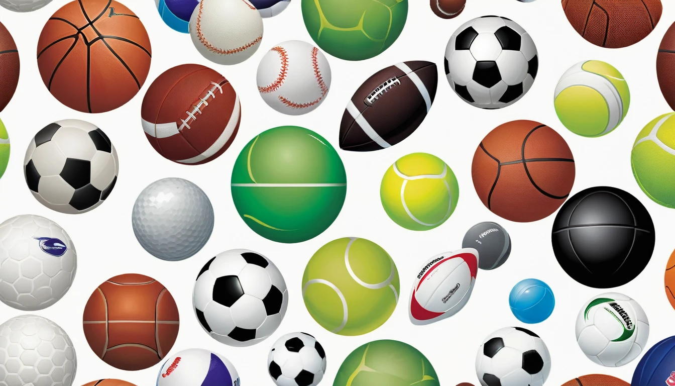 a group of different types of sports balls on a white background, sports logo, some spherical, ball, sports setting, sport, sports, clubs, by Jesse Richards, sports photo, spheres, by Gavin Hamilton, logos, by Steve Prescott, my rendition, vectorised, by Kev Walker, by Paul Bird, graphic art, a green, cups and balls