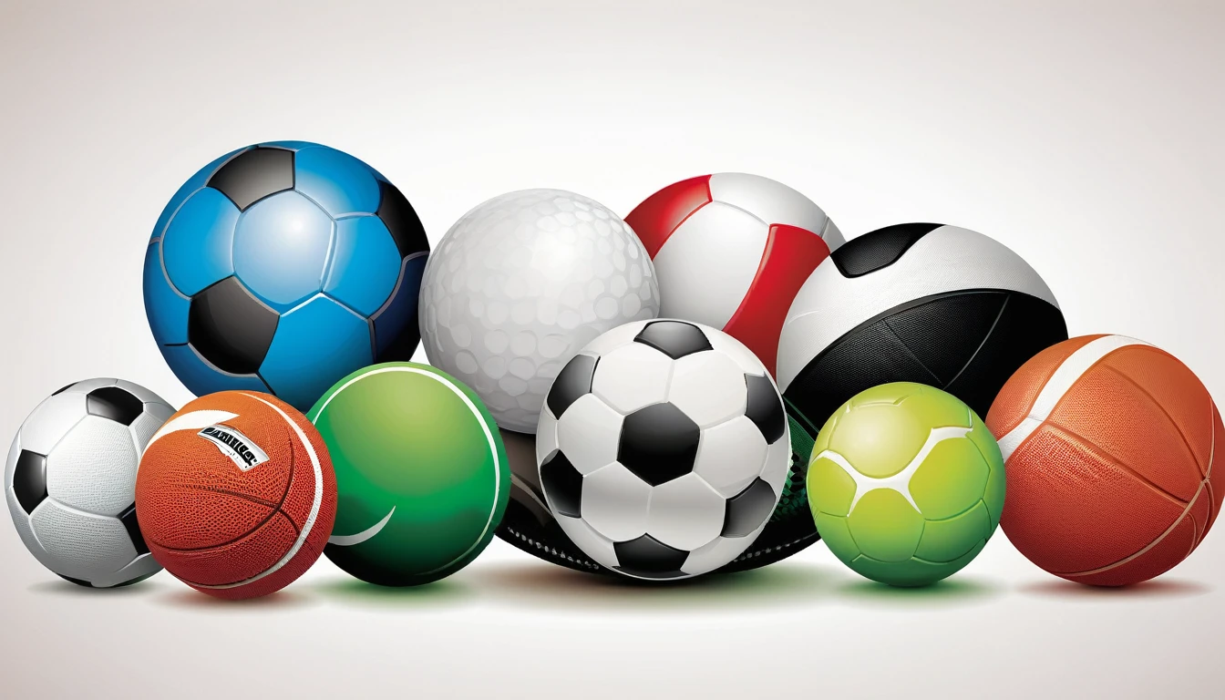 a group of different types of sports balls on a white background, sports logo, some spherical, ball, sports setting, sport, sports, clubs, by Jesse Richards, sports photo, spheres, by Gavin Hamilton, logos, by Steve Prescott, my rendition, vectorised, by Kev Walker, by Paul Bird, graphic art, a green, cups and balls