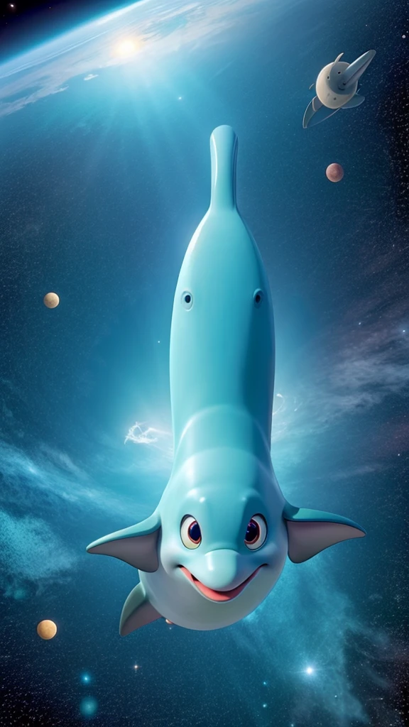 Dolphin in space