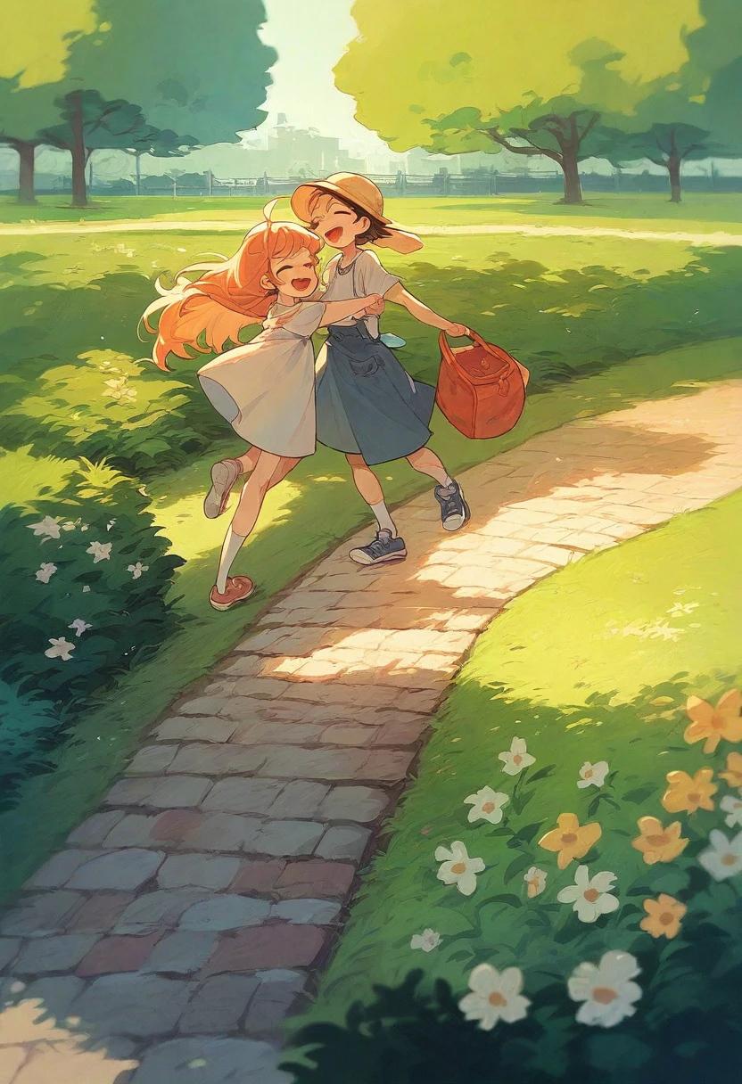 Happy family in the PARK