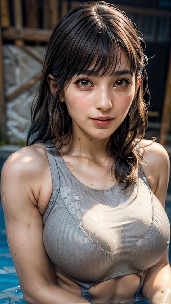 ((Beautiful Face:1.4)), (Purelos Face_v1: 1.0), Half Body,((White simple background)), Front lighting, Intricate details, Exquisite detail and texture, One girl, alone ,(young), Facial highlights, Upper Body, Detailed face, (((Natural :1.2))),((red School Swimsuit:1.0))