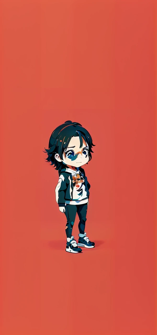 anime girl with orange and white jacket and black jacket surrounded by stickers, anime mecha aesthetic, anime style 4 k, anime graphic illustration, mecha asthetic, anime robotic mixed with organic, digital anime illustration, anime style illustration, cute art style, anime manga robot!! anime girl, anime illustration, anime style artwork, digital cyberpunk anime art, fully robotic!! girl