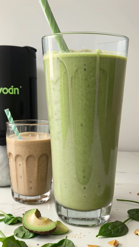 Keto Smoothie🥤:

- Ingredients: Unsweetened almond milk, spinach, avocado, protein powder, ice cubes.

- Instructions: Blend all ingredients until smooth.