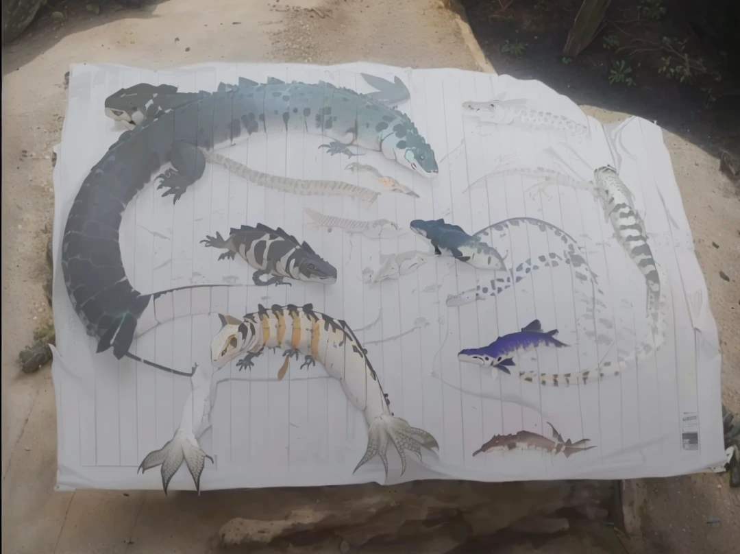 Megalania hybrid, Gila Monster, chameleon, Anolis, crow, Yellow Scorpion, Loggerhead Turtle, Açu Alligator and Orca