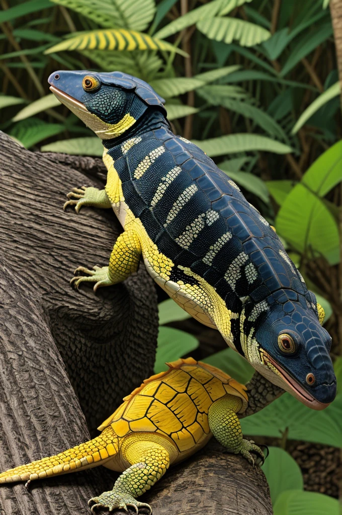 4K. Megalania hybrid, Gila Monster, chameleon, Anolis, crow, Yellow Scorpion, Loggerhead Turtle, Açu Alligator and Orca