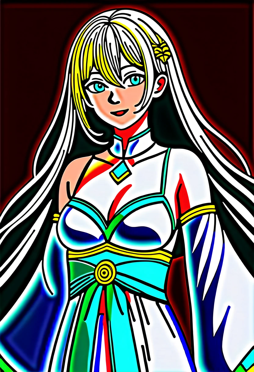 ((Highest quality)), ((masterpiece)), (detailed), ((Perfect Face)), One Girl,Anime girl with long blonde hair and dark turquoise eyes in a white dress, Trending on cgstation, artwork in the style of Gwaiz, Gwaiz, Smooth anime CG art, detailedなデジタルアニメアート, Anime Goddess, Fantasy art style, palace ， Girl in Hanfu, Beautiful young wind spirit, Beautiful Anime Girls, ! Dream Art Germ, Beautiful anime portraits