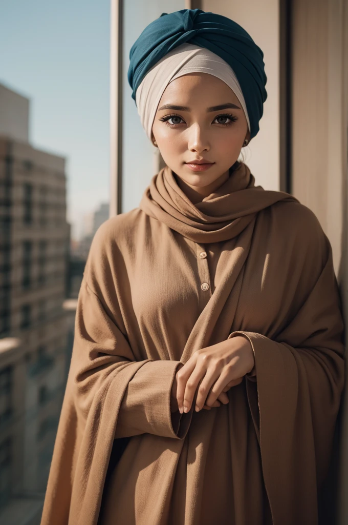 woman wearing turban 