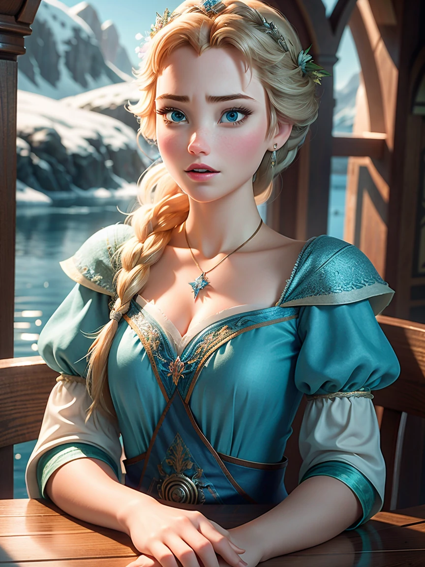 Photo by Ana de Arendelle, Anna from Disney&#39;s Frozen movie, high and sexy, Magnificent face, perfect body, provocative, beautiful, show breasts, huge breasts, high, sexy legs, bursting huge breasts, Wide hips, busty, sexy, huge breasts, happy, cleavage