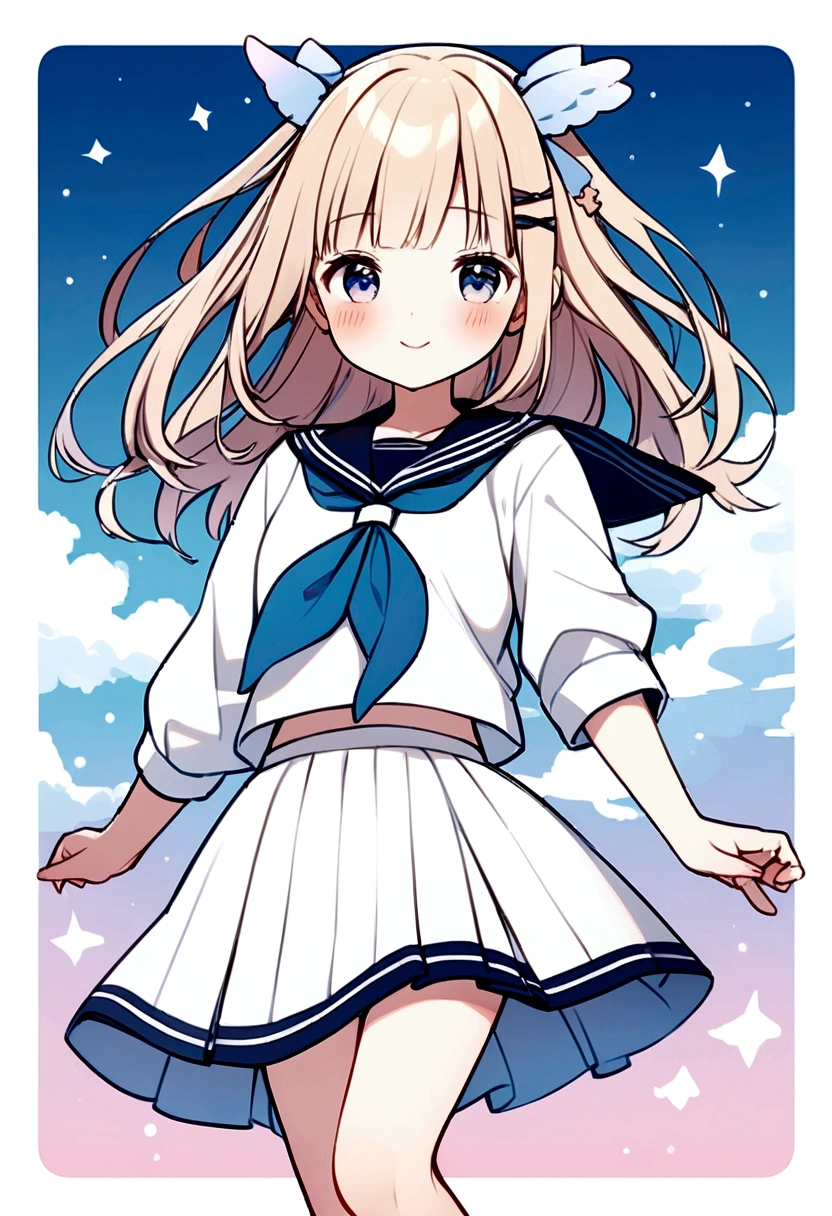 A girl wearing a sailor fuku that is png image
