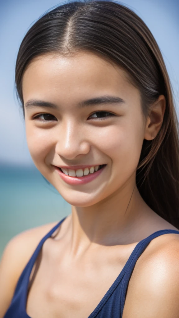 masterpiece, realistic photo of 1girl, , smile