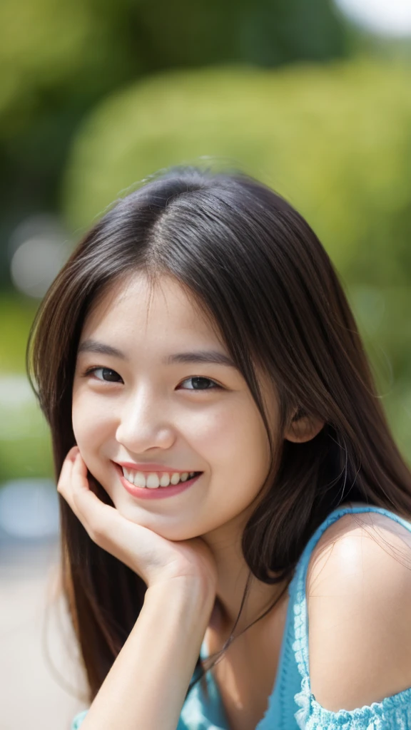 masterpiece, realistic photo of 1girl, 20 years old, smile