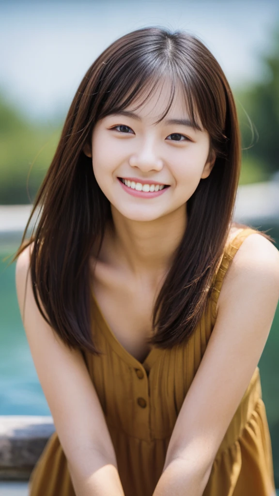 masterpiece, realistic photo of 1girl, 20 years old, smile
