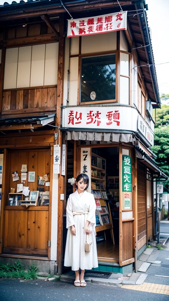 Showa retro shops、Japanese residential area、