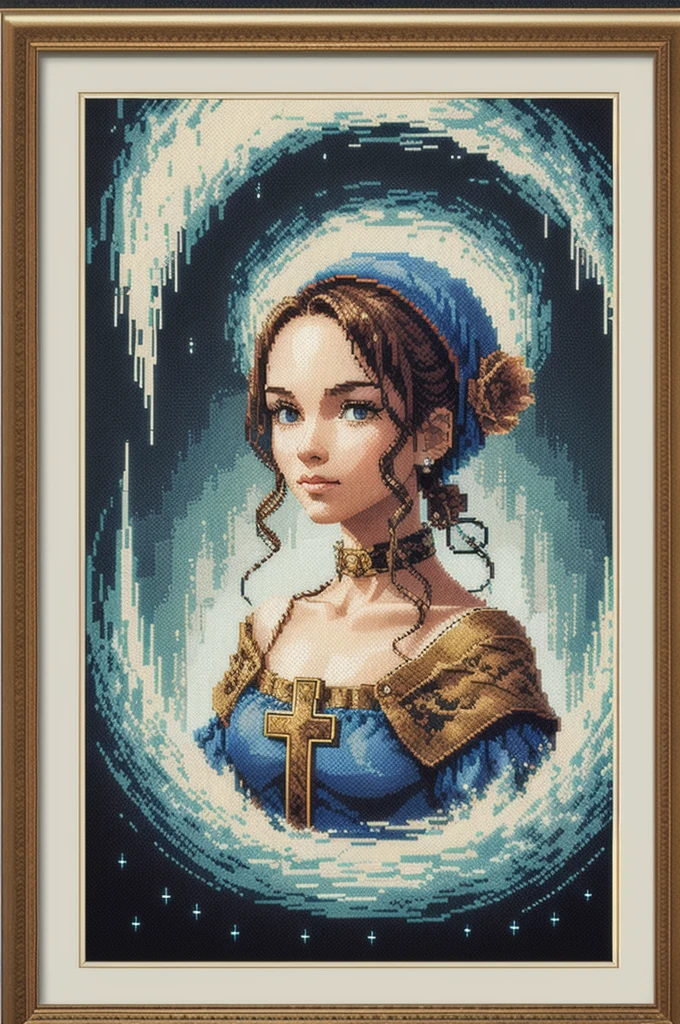 cross stitch pattern, pixelart