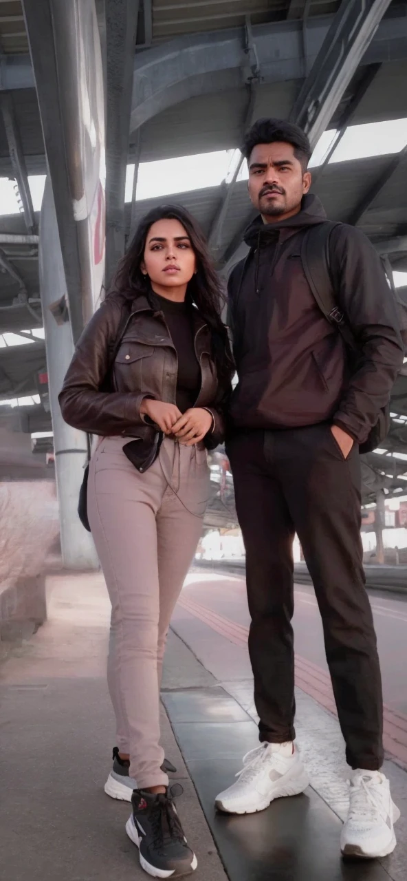 beautiful mature Indian college girl, in black basic round neck Teeshirt with skinny jeans, outside on road, traffic, buildings, firm breasts, photorealistic, photo, masterpiece, realistic, realism, photorealism, high contrast, photorealistic digital art trending on Artstation 8k HD high definition detailed realistic, detailed, skin texture, hyper detailed, realistic skin texture, armature, best quality, ultra high res, (photorealistic:1.4),, high resolution, detailed, raw photo, sharp re, by lee jeffries nikon d850 film stock photograph 4 kodak portra 400 camera f1.6 lens rich colors hyper realistic lifelike texture dramatic lighting unrealengine trending on artstation cinestill 800,