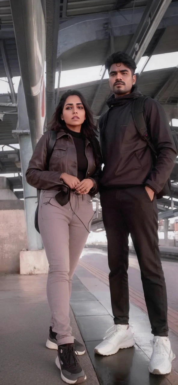 beautiful mature Indian college girl, in black basic round neck Teeshirt with skinny jeans, outside on road, traffic, buildings, firm breasts, photorealistic, photo, masterpiece, realistic, realism, photorealism, high contrast, photorealistic digital art trending on Artstation 8k HD high definition detailed realistic, detailed, skin texture, hyper detailed, realistic skin texture, armature, best quality, ultra high res, (photorealistic:1.4),, high resolution, detailed, raw photo, sharp re, by lee jeffries nikon d850 film stock photograph 4 kodak portra 400 camera f1.6 lens rich colors hyper realistic lifelike texture dramatic lighting unrealengine trending on artstation cinestill 800,
