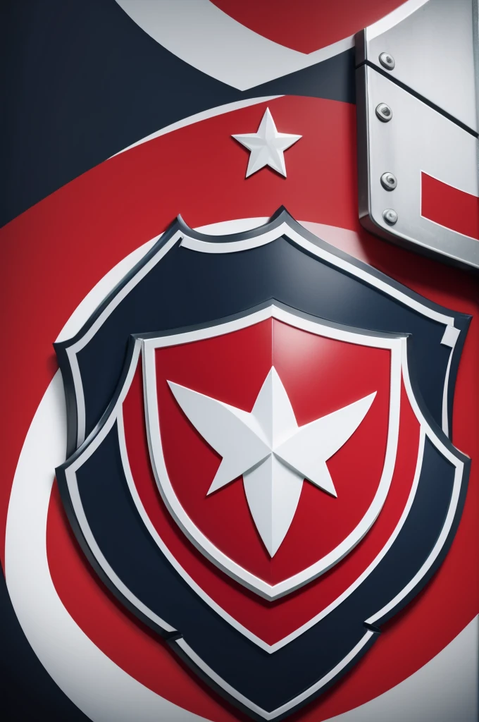 Create a football team shield with the name " Red Star "