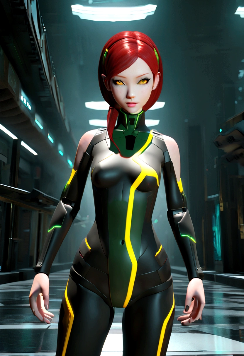 Lucyna Kushinada, standing, full body, forest