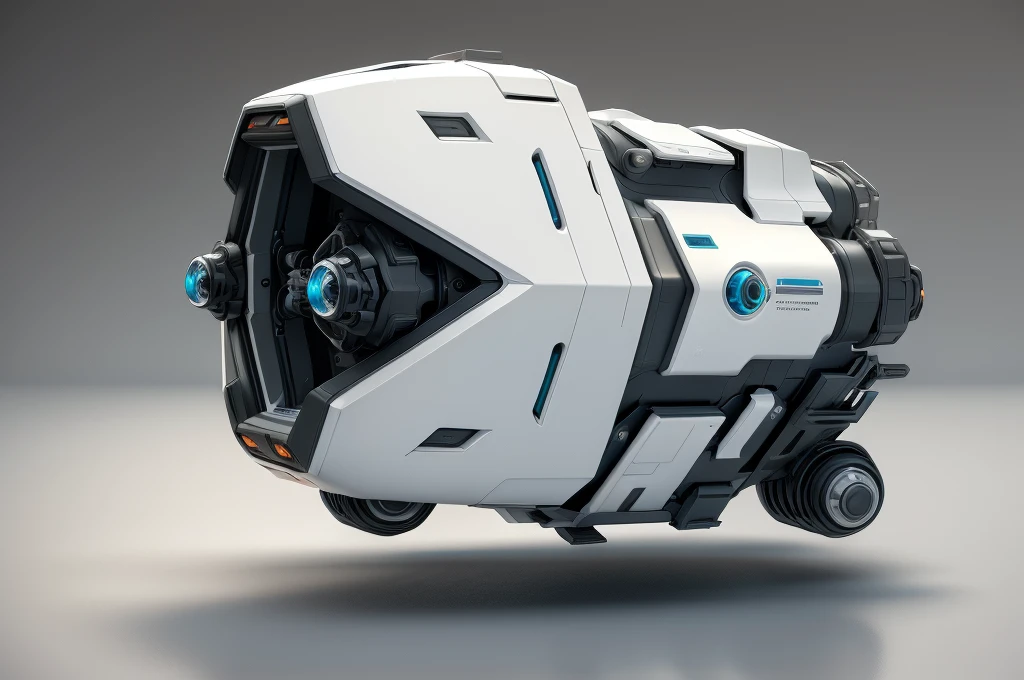 otherwordly amazing futuristic space truck, clean white style, masterpiece, daniel simon style