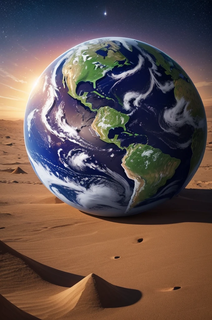 Make a picture of the earthly planet, for a YouTube channel about curiosities