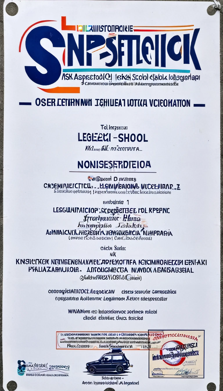 Logo for the driving school in Legnica with the inscription &quot;OSK Inspector&quot;