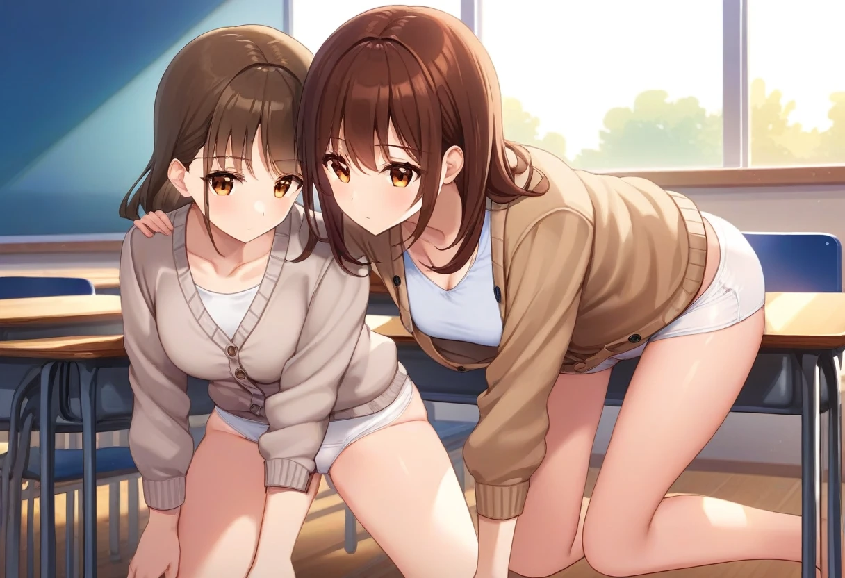 NSFW　(Highest quality:1.5, High resolution, uhd, 4K, Detailed lighting, Shaders), ((Misaka Mikoto)) ,solo short hair　Brown Hair　Brown eyes　Cool face　　Volleyball Uniforms　Realistic gym　 Sweat　Super oily skin　　Preparing for exercise　No ball　No sleeve　Cowboy Shot: Realistic locker room　blush　depressed　Face distorted by pleasure　Resisting Pleasure　Blushing cheeks　wet Nipples licked　Overflowing body fluids　Spurting body fluids　((Lean back)) (((Ecstasy)))++　Completely naked　topless