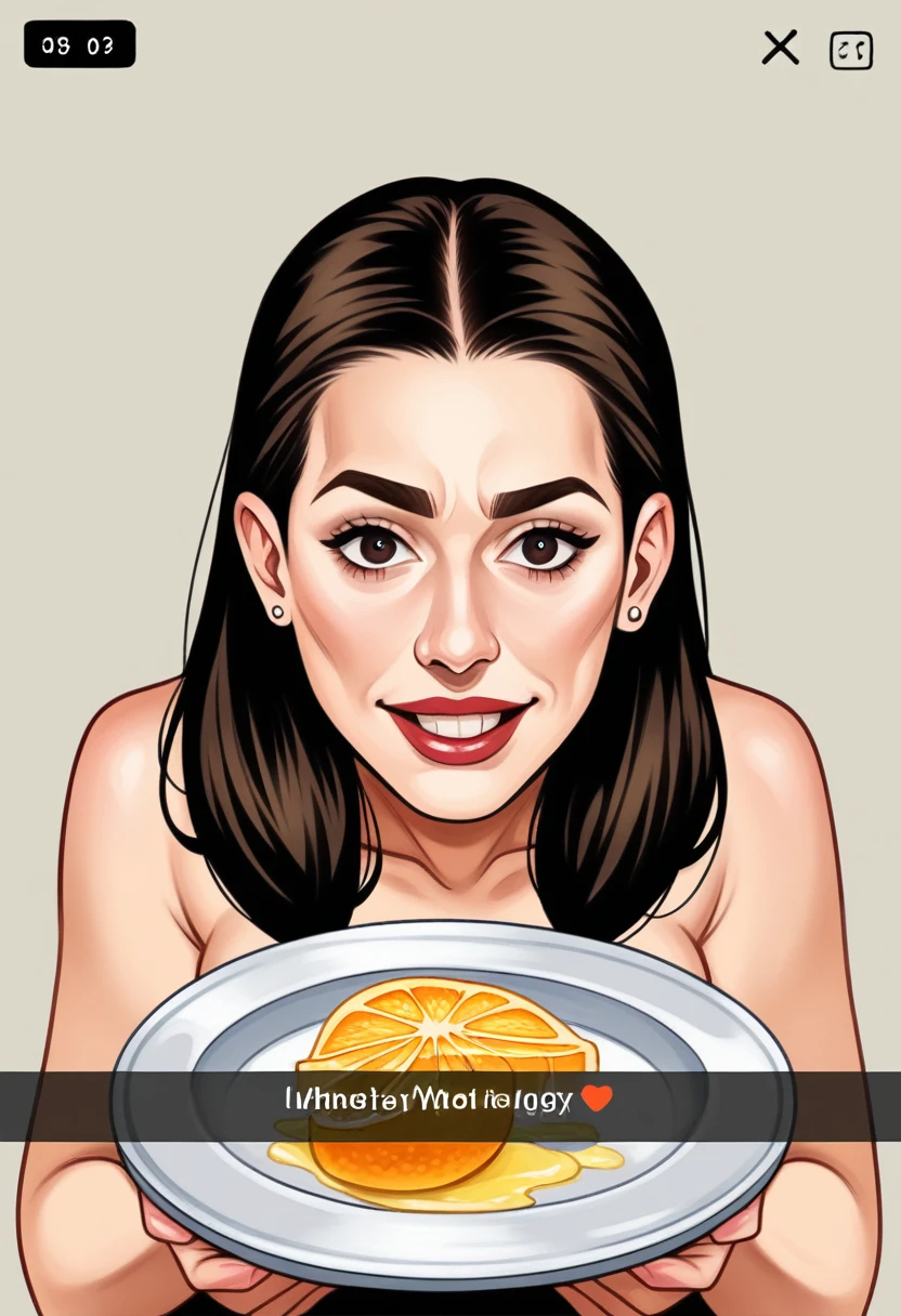 there is a woman with yellow paint on her face holding a plate of food, fruit celebrity, Beckinsale, 🤬 🤮 💕 🎀, 🐿🍸🍋, digital art. @mariomaniacdude, snapchat photo, BCD and FGHIJKLMN opq RSTUVW xy Z, Laura Lipton, 😭 🤮 💕 🎀there is a woman with yellow paint on her face holding a plate of food, a colorized photo inspired by Almada Negreiros, tumblr, pop art, fruit celebrity, Beckinsale, 🤬 🤮 💕 🎀, 🐿🍸🍋, digital art. @mariomaniacdude, snapchat photo