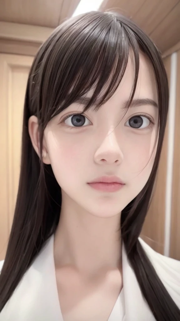 Dressed, (photo Realistic:1.4), (hyper Realistic:1.4), (Realistic:1.3), (Smoother lighting:1.05), (Improving the lighting quality of movies:0.9), 32k, One girl,12 year old girl, Realistic lighting, Backlight, Light on the face, Ray-tracing, (Bright light:1.2), (Improvement of quality:1.4), (Highest quality real texture skins:1.4), Detailed drawn eyes, Detailed painted face, Quality Eyes, (Tired, sleepy and satisfied:0.0), Face close-up, (Enhance the mood of your body line:1.1), (Enhances the beauty of skin texture:1.1)