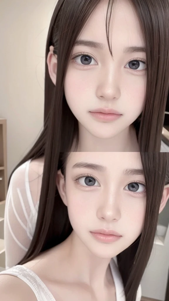 Dressed, (photo Realistic:1.4), (hyper Realistic:1.4), (Realistic:1.3), (Smoother lighting:1.05), (Improving the lighting quality of movies:0.9), 32k, One girl,12 year old girl, Realistic lighting, Backlight, Light on the face, Ray-tracing, (Bright light:1.2), (Improvement of quality:1.4), (Highest quality real texture skins:1.4), Detailed drawn eyes, Detailed painted face, Quality Eyes, (Tired, sleepy and satisfied:0.0), Face close-up, (Enhance the mood of your body line:1.1), (Enhances the beauty of skin texture:1.1)