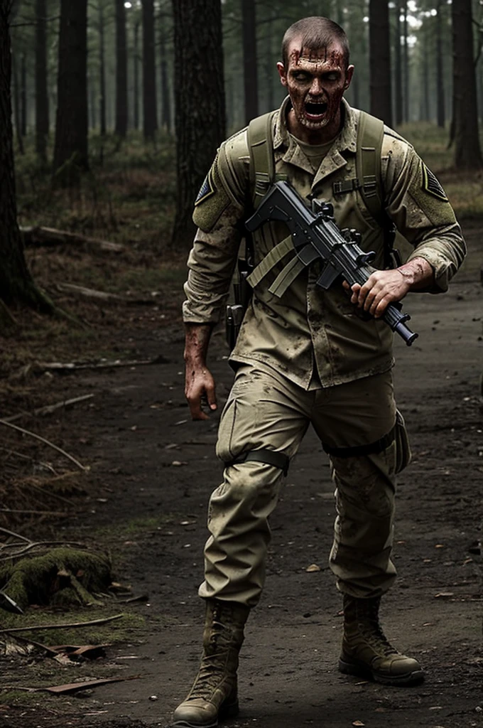 A soldier survived a zombie apocalypse and becomes the strongest