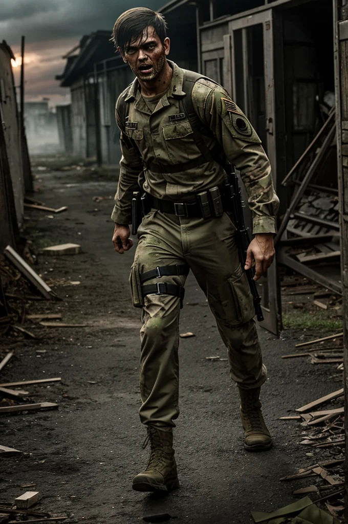 A soldier survived a zombie apocalypse and becomes the strongest in anime