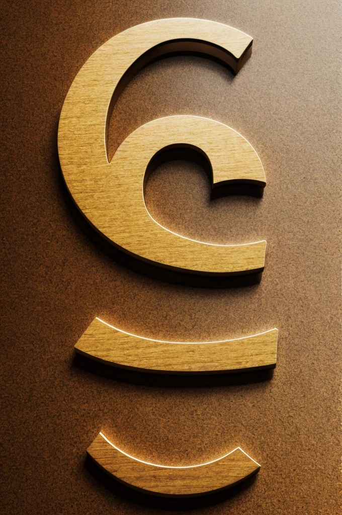Super realistic letter G logo