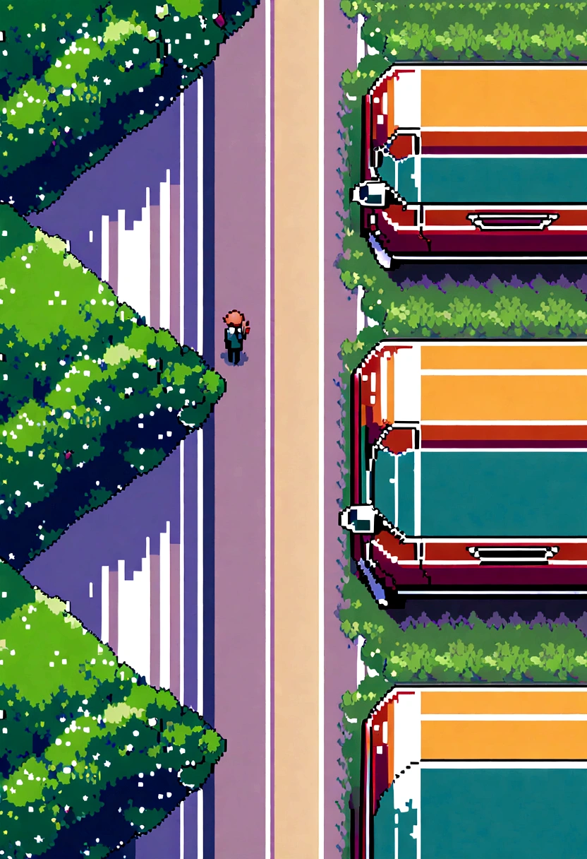 car pixel art