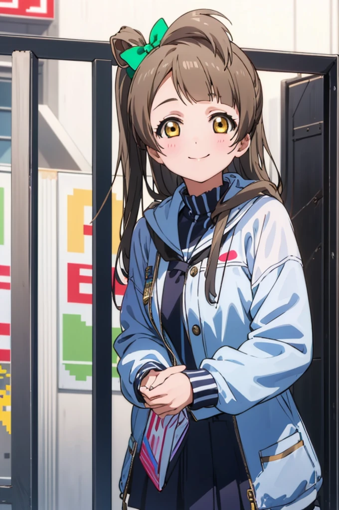 (((pixel-perfect, detail-perfect))), solo, 1girl, kotori minami, , looking at viewer, smile