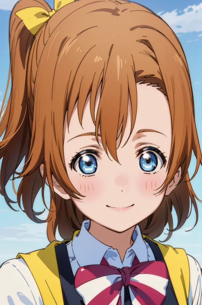 (((pixel-perfect, detail-perfect))), solo, 1girl, honoka kousaka, , looking at viewer, smile