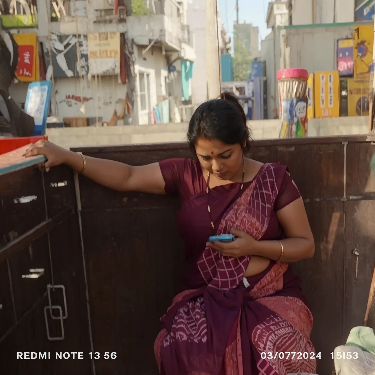 Sexy Indian aunty actress sitting on swing, fatty thighs, fatty body chubby body type big fat body, bbw women, wearing red panty,blue skirt ,pink top,bbw,,big size body, spreding legs ,