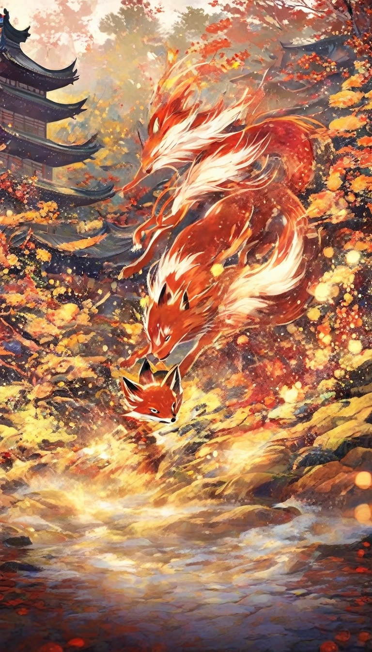 nine tailed fox 32k，Red and white fairy and devil world, A chance encounter with Liu Hanshu, He saw his old self, I decided to take him on as my apprentice., Teach them how to protect themselves, But thanks to the Tibetan star charts, Phoenix and the Liu family、The Yuken School builds relationships, Beginning with the death of Liu Hanshu, Qin Yu embarked on the path of confrontation with a strong opponent., Work Hard, Strengthen yourself, Follow your own path of justice, （nine tailed fox）Eyes full of anger，赤と白のnine tailed foxは拳を握りしめた，Quickly，Inflicting a fatal blow on the opponent，Full Body Lesbian，全身nine tailed foxの男性魔法使い 32k（Masterpiece Canyon Ultra HD）Phoenix（canyon）Climb the street， Explosion site（nine tailed fox）， （dragon）， nine tailed foxの怒りのCombat Stance， looking at the ground， バティックLinen bandana， Chinese red and white patterned long sleeved garment， canyonの赤と白のnine tailed fox（Abstract propylene splash：1.2）Red-white（Realistically：1.4），Black Hair，Flour flying up，Rainbow Background， High resolution， detailed， RAW Photos， sharp， Nikon D850 film stock photo by Jefferies Lee 4 Kodak Portra 400 camera F1.6 shots, Rich colors, Ultra-realistic vivid textures, Dramatic lighting, Unreal Engine Art Station Trends, Cinestia 800，Red and white mist dances,（（（Jungle Canyon）））The injured lined the streets（got it）Climb Street Observation Master real-time image quality（masterpiece，Kilo，Hyper HD，32k） （Linen Batik Scarf）， Combat Stance， looking at the ground， Linen bandana， Chinese nine-tailed fox pattern long-sleeved robe， 朝nine tailed fox（Abstract gouache splash：1.2）， Dark clouds lightning background，Loose water