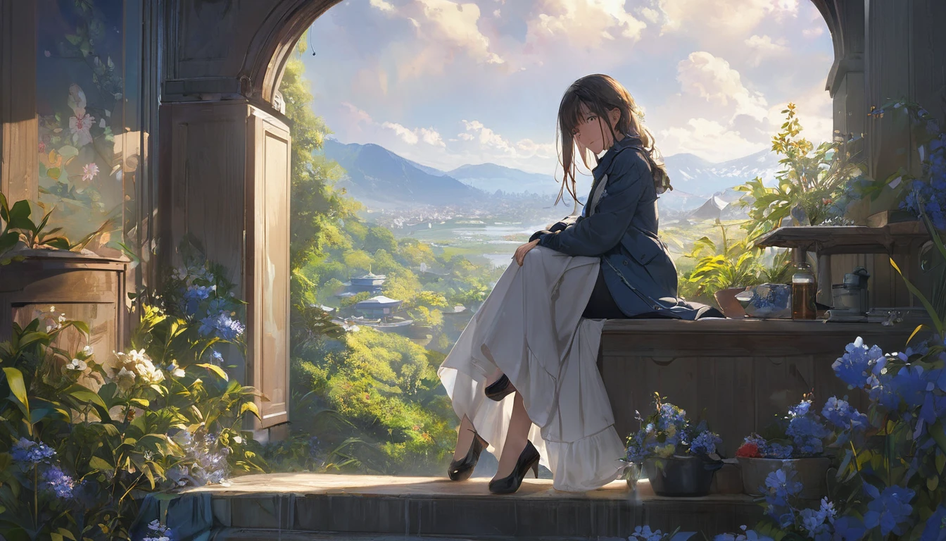 (masterpiece, Highest quality:1.2), One girl, alone