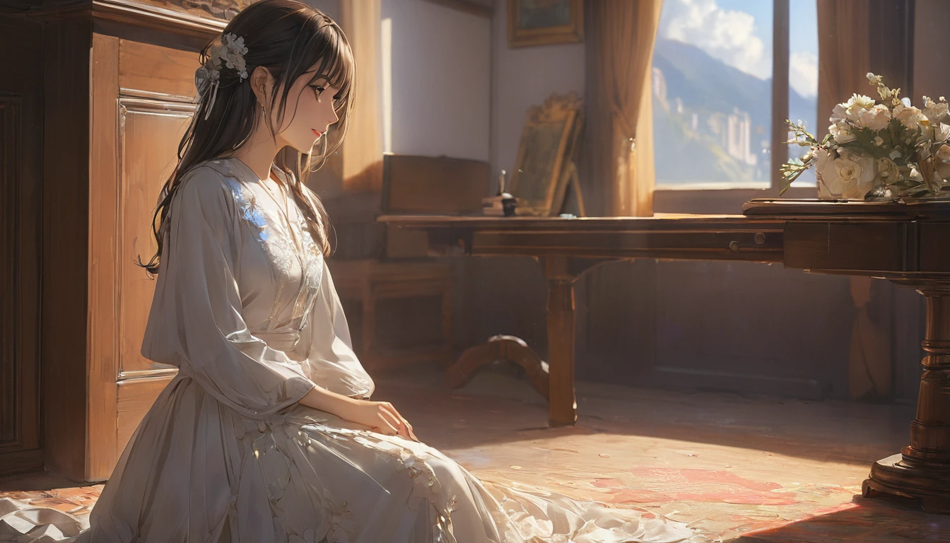 (masterpiece, Highest quality:1.2), One girl, alone