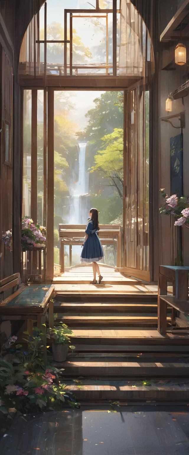 (masterpiece, Highest quality:1.2), One girl, alone