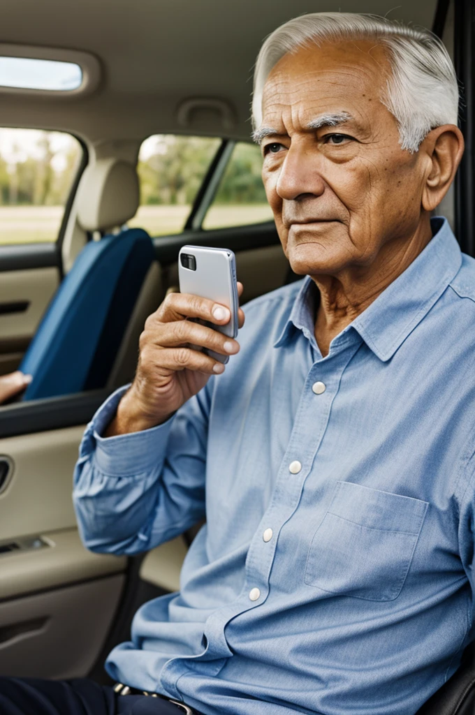 Retired using cell phone