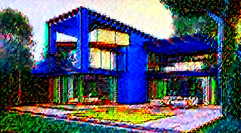 Exterior of beautiful modern house with Orange color walls and solar panels on roof. Luxury villa with terrace and swimming pool with Orange details