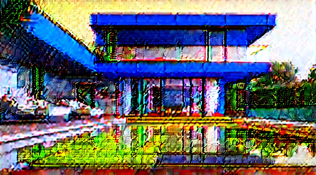 Exterior of beautiful modern house with Orange color walls and solar panels on roof. Luxury villa with terrace and swimming pool with Orange details